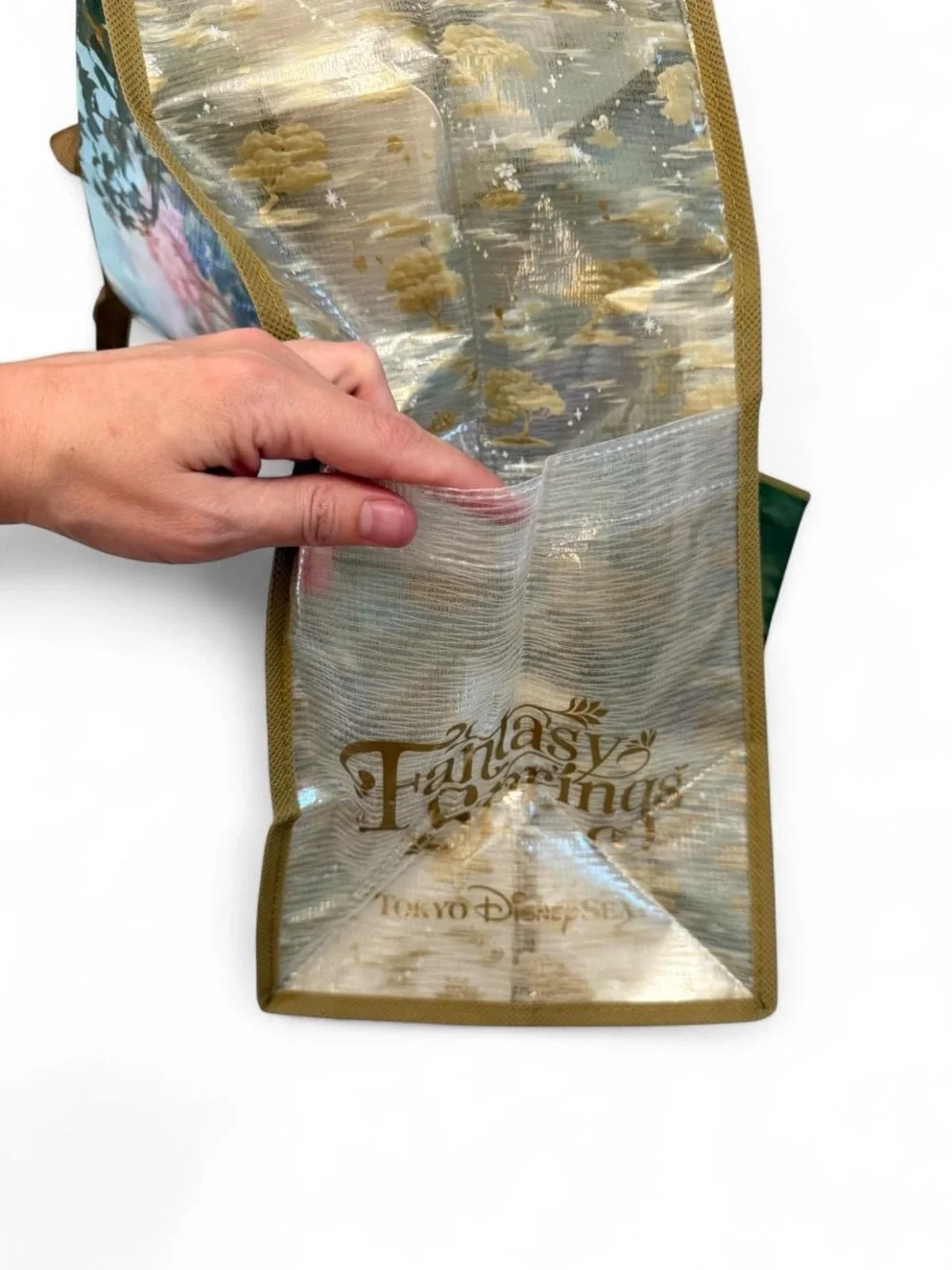 Tokyo DisneySea Fantasy Springs Tote Bag Large NWOT Japan Disney